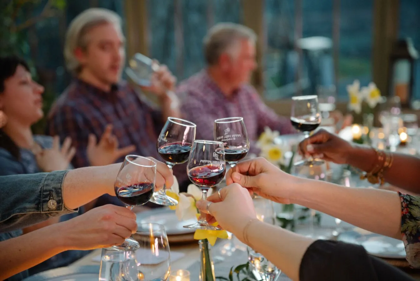 Cheers at a Vintner's Table
