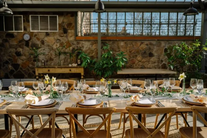 Vintners Table in the Greenhouse