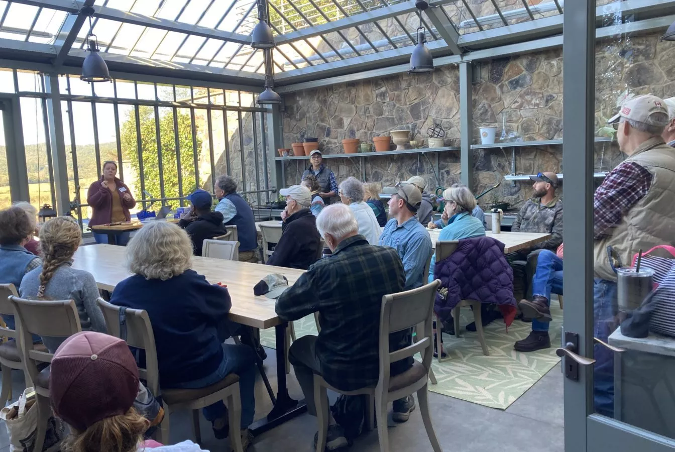 workshop in the greenhouse